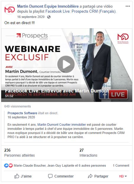 Entrevue Martin Dumont