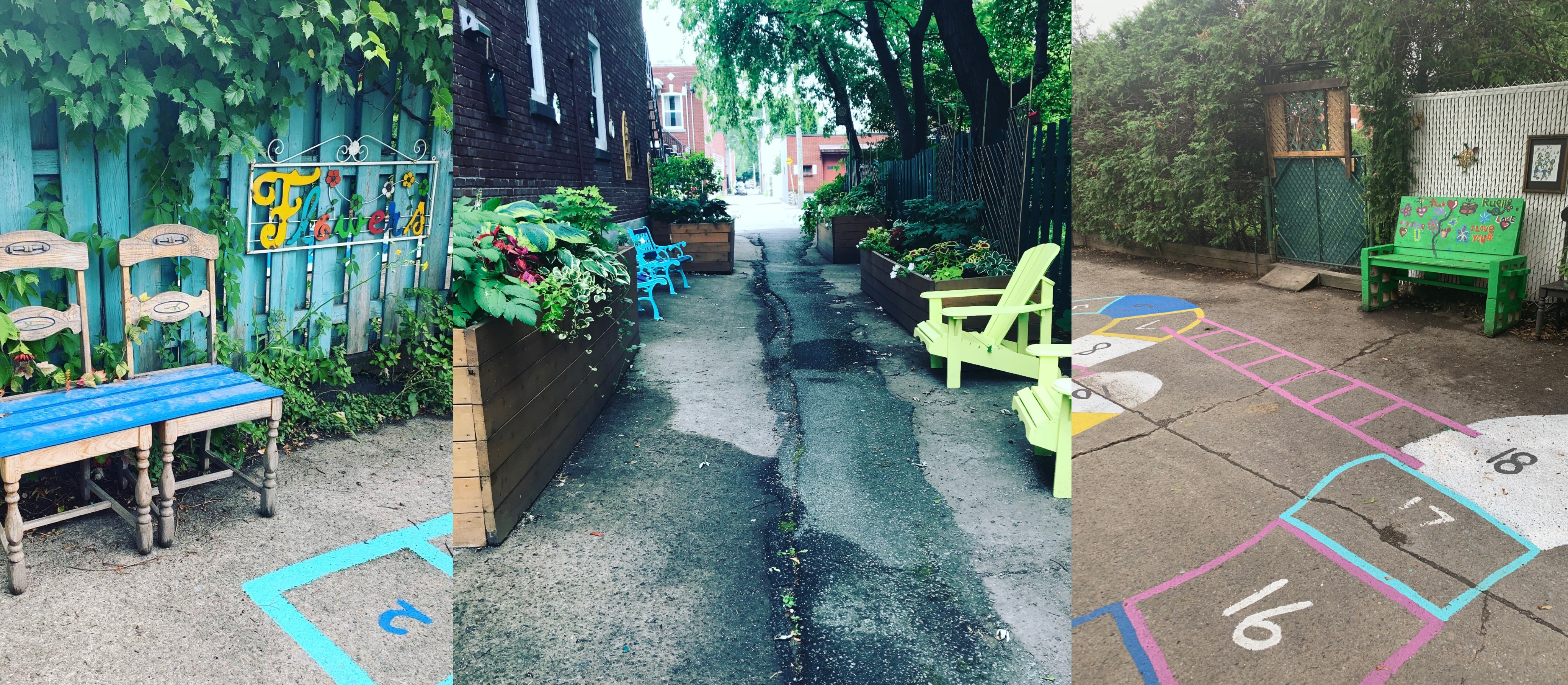 Ruelle des découvertes Tétreaultville Montréal Mercier Est