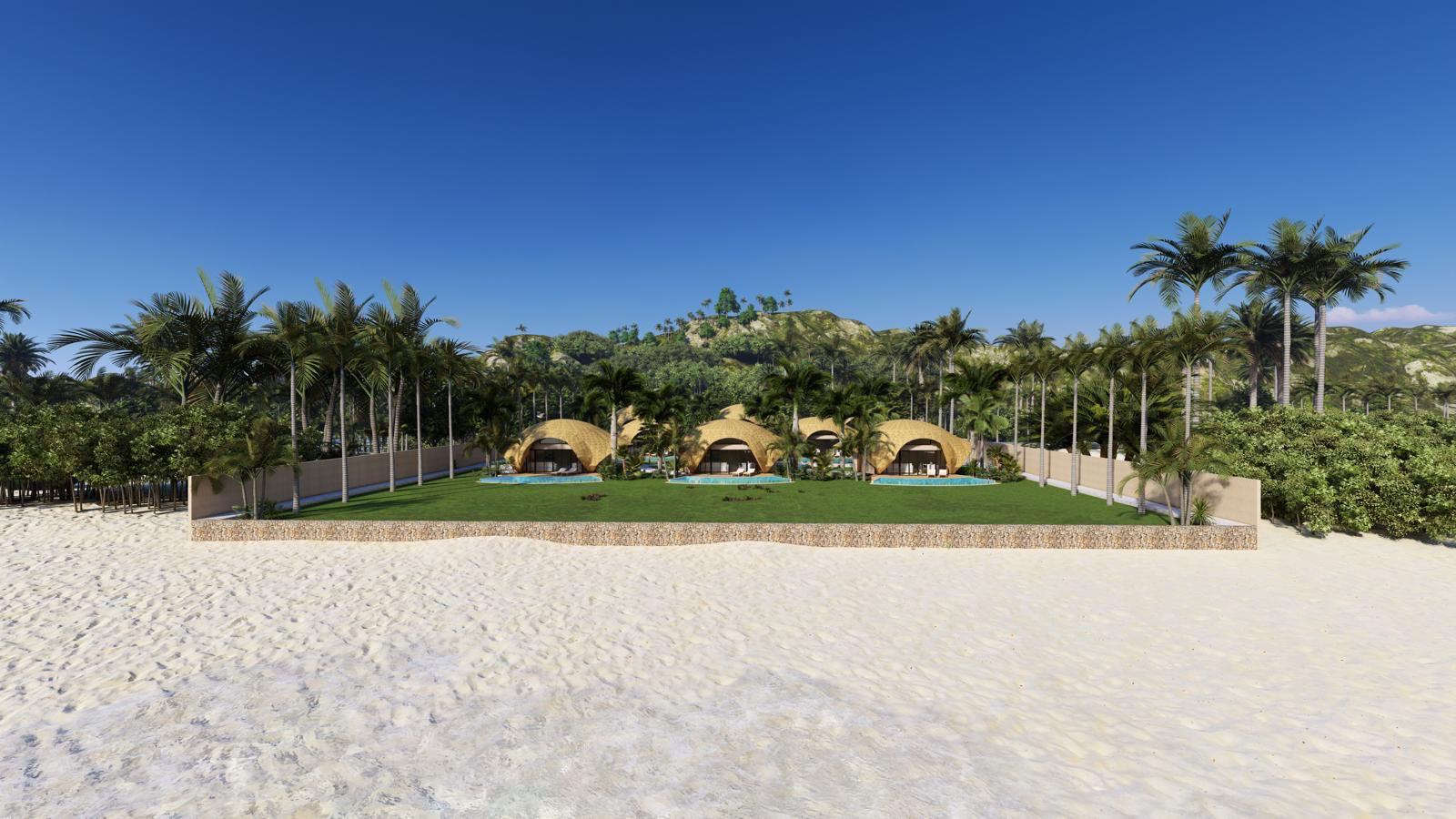 Villa de style balinais 3 chambres sur la plage